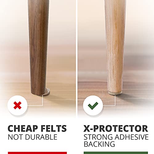 X-Protector 357 pcs Beige Felt Furniture Pads - Hardwood Floor Protectors - size: 357 PCS Beige