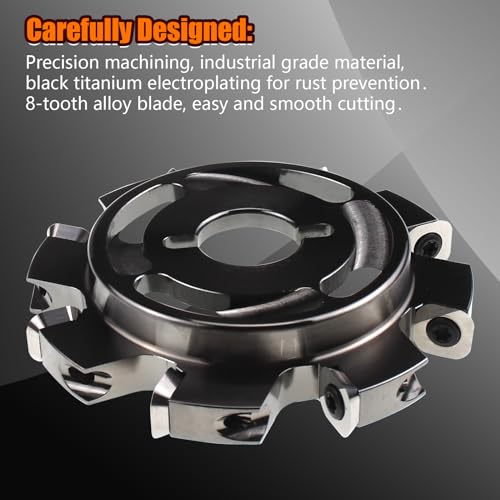 Tungsten Carbide Shaping Disc 8 Blades with Replaceable Cutters Carving Abrasive Disc Woodworking Tool 4-Inch (101mm) Dia 7/8" (22.3mm) Bore - style: 4-Inch