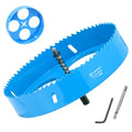 7 Inch Hole Saw with Arbor for Metal and Drywall Cutting, Bi-Metal Hole Cutter, 7" Hole Saw Kit for PVC Boards, Fiberglass and Vent Pipes - style: 7"（178mm）