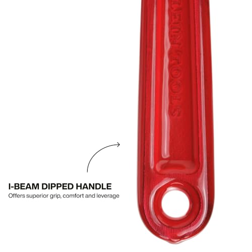 KLEIN TOOLS D506-4 Precision Adjustable Wrench, 4-Inch, Precision Machined, Small Adjustable Wrench, Ergonomic I-Beam Handle, Laser-Etched SAE and Metric Markings - style: Dipped Handle, 4-Inch