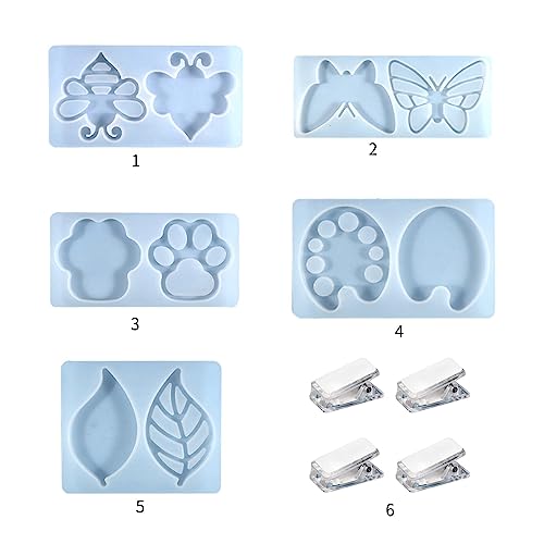 Sketching Board Clip Resin Mold Paint Pallet Silicone Mold Crystal Epoxy Mold for Painting Tray Palette Mold