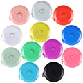 12 Pack Soft Retractable Measuring Tape Double-Scale 60-Inch/150cm for Body Measuring 12 Metric Tape Measure Sewing Craft Cloth Tape Measure Tailor Cloth Knitting Home Craft Measurements- 12 Colors