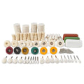 137PCS Buffing Wheel Polishing Kit Compatible with Dremel,Felt Wool Pad Set with Polish Compound,Rotary Tool Accessories with 1/8" Shank,Abrasive Wheel Buffing Polishing for Metal Polishing - color: 137PCS