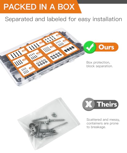 Universal TV Mounting Hardware Screw Kit Set with Box
