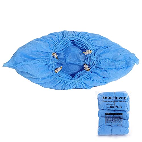 T-Buckle Shoe Cover Refills for Automatic Shoe Cover Dispenser Machine,Waterproof Shoe Cover Non Slip (50 Pcs)