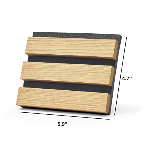 Art3d 3D Textured Soundproof Wood Slat Wall Panel, 6 x 4.7 in, Sample Pack - color: Samples Pack, size: 6 * 4.7 inch