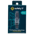 Safety 1st TV & Furniture Safety Straps, Black, 2‑Pack, Screws Included (Pack of 12) - size: 2 Count (Pack of 12)