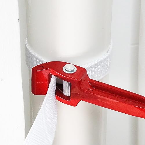 3 PCS 12 Inch Multi-Purpose Strap Wrench, Adjustable Nylon Pipe Opener, Double Layered Thickened Strap for Oil Filter