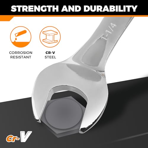 Der Erwachte 6-Piece SAE Wrench Set, Large Wrench Set - size: 6 Piece Sae 23.81-31.75mm