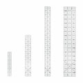 Sewing Rulers Quilting Ruler,Acrylic Quilting Templates,Sewing Tools Accessories Supplies for Patchwork Precision Fabric Cutting 4pcs(1x6,3x17,1.5x17,1.5x10inch) - color: Black
