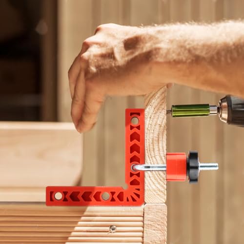 16pcs Right Angle Clamp Set, 90 Degree Clamp,Positioning Squares, 3/4inch x 8 Right Angle Clamp with 8 Clamp,Corner clamps Woodworking Tool