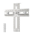 Imbot Cabinet Handle Jig, Drawer Pull Knob Template, Cabinet Hardware Jig - color: Stainless Steel