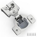 10 Pack 1/2" Overlay 3D Soft Close Hinges for Face Frame Kitchen Cabinet Door Hinges, 3 Way Adjust, Self Closing Concealed Cabinet Hinges-105 Degree