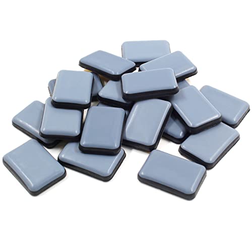 20Pcs 1-3/8 x 1 Inch Rectangular Adhesive Furniture Sliders - size: 1-3/8 x 1 Inch