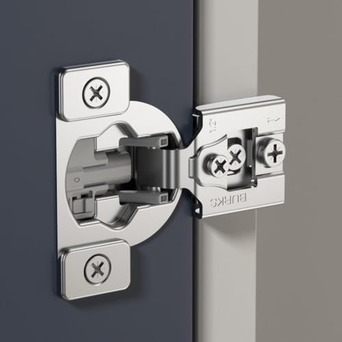 Burks 30 Pack 1/2" Overlay Soft Close Face Frame Cabinet Hinges - size: 1/2'' Overlay