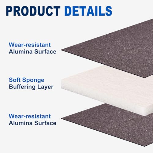 8Pcs 150Grit Double-Sided Sanding Sponges, Washable & Reusable - size: 150Grit