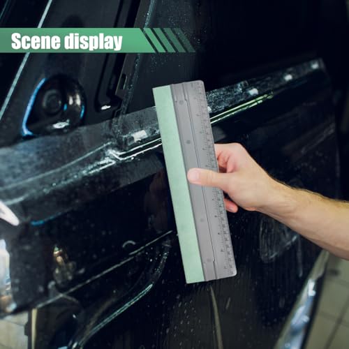 Vinyl Wrap Squeegee, Universal Car Wrapping Scraper with Ruler & Suede Felt Edge, Car Window Tint Film Installation Tool for Wallpaper Smoothing, Sign-Making Graphics Application (12 Inch) - size: 12 Inch