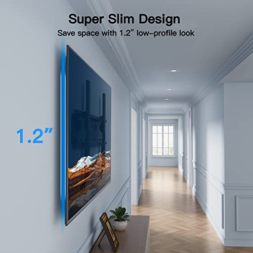 PERLESMITH Tilting TV Wall Mount Bracket Low Profile for Most 23-60 inch LED LCD OLED, Plasma Flat Screen TVs with VESA 400x400mm Weight up to 115lbs, Fits 16" Wood Stud (Pack of 2) - size: 23-60" Tilt TV Wall Mount (Pack of 2)