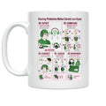 Hearing Protection Notice Mug - Correct Learn Repeat - 11 oz Ceramic