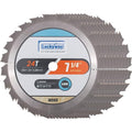 Luckyway 7 1/4 Inch Circular Saw Blade 10-Pack, 24T (Tungsten Carbide Tipped) for Framing with 5/8 Inch Arbor TCT Saw Blade for Cutting Wood