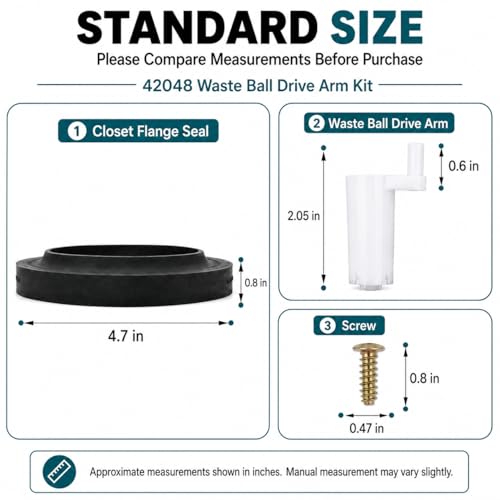 42048 Waste Ball Drive Arm Kit Compatible with Thetford Aqua-Magic Toilets - size: 42048 Waste Ball Drive Arm Kit