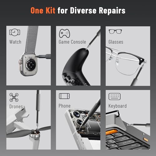 KATERK 42-in-1 Mini Screwdriver Set - Precision Small Magnetic Screwdriver Set Repair Tool Kit for Phone, Computer, Watch, Laptop, Macbook, Ring Doorbell, Eyeglass, Electronic, Screw Driver