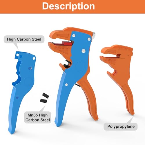 Knoweasy Automatic Wire Stripper and Cutter,Heavy Duty Wire Stripping Tool 2 in 1 and Wire Stripper Tool for Electronic and Automotive Repair - style: 700D