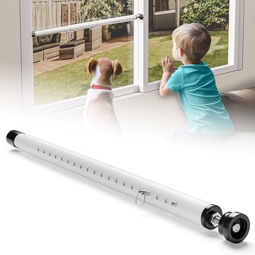 1-Pack Sliding Door and Window Security Bars, 17-50 Inch, White - color: White - 1 Pack