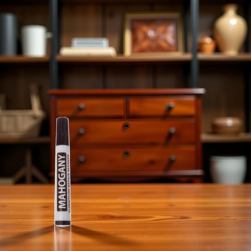Brown Furniture Repair Wood Cabinet Floor Touch Up Markers Scratch Filler Remover - Mahogany,Wood Polish Care Scratch Covers and Removers