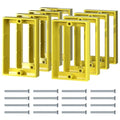ABS 1/2 Inch Outlet Box Extender, Single Gang, Yellow, 8 Pack - color: Yellow, size: 8 PC