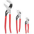 MAXPOWER 8 12 16-inch Groove Joint Pliers, Quick Adjustment Pliers Set - size: 8" 12" 16"