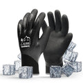 toolant Waterproof Winter Work Gloves, Double Nitrile Oil Resistant Grip - color: Black, size: Large (Pack of 1)