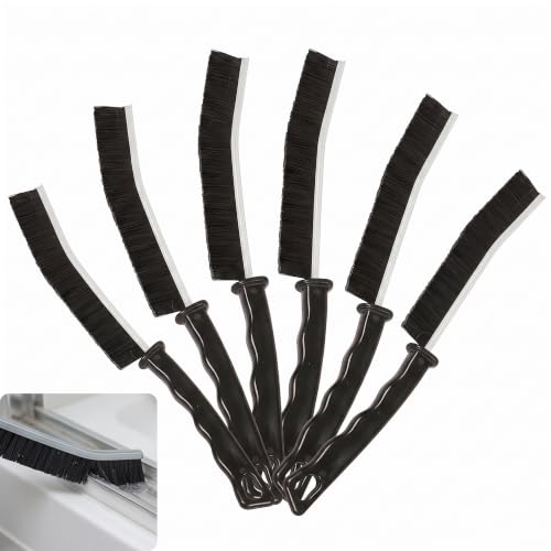 Crevice Cleaning Brush Set, 6 Pack Hard Bristle Detail Brushes for Tight Spaces, Bathroom Tile Grout, Sink, Car Vent - Versatile Gap Cleaning Tool