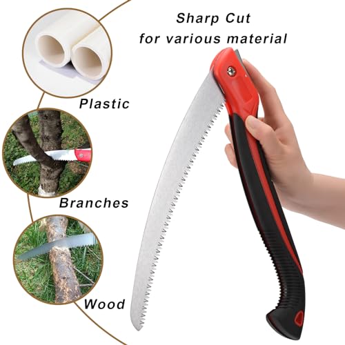 12 Inch Pruning Saw Heavy Duty Folding Saw Camping Saw SK5 Blade - size: 12 Inch