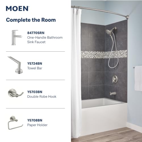 Moen Engage Spot Resist Brushed Nickel Six-Function 5.5-Inch Removable Handheld Showerhead with Magnetic Docking System, 26112SRN - color: Spot Resist Brushed Nickel, size: 5.5-Inch