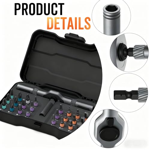 Asnish 24 in1 Magnetic Screwdriver Set Mini Precision Screwdriver Set - color: Black-gray, size: 24 In 1