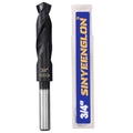 3/4 Cobalt Drill Bit for Metal and Hardened Steel, 1/2 Inch Reduced Shank M35 HSS Twist Heavy Duty Drill Bits, with Index Storage Case - size: 3/4 in