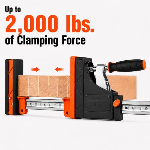 WEN 24-Inch 2000-Pound Parallel Jaw Clamp and Spreader Set, Two-Pack (CLP122) - size: 24-Inch Clamps, Two Pack
