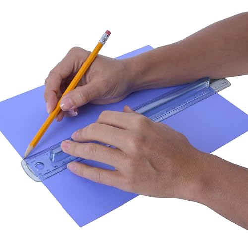 Westcott Finger Grip Ruler, Back-to-School, Smoke Gray, School Supplies, Classroom Supplies, 12-Inch - size: Single
