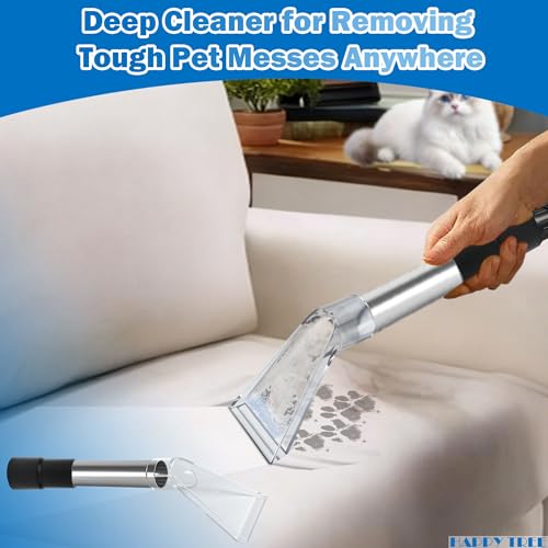 Happy Tree Universal Fit All Existing Shop Vacs with 2-1/2" &1-7/8" &1-1/4" Adapter Wet Extraction Accessory for Upholstery & Carpet Cleaning & Auto Detailing Shop Vac Extractor Attachment Hose Kit - size: Small