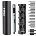 90-in-1 Mini Electric Screwdriver Set, NEZZBE Precision Cordless Screwdriver with 78 S2 Bits, 0.15–0.55 N·m Torque, Magnetic Storage Box, 500mAh, LED Light,Repair Tool Kit for Phone, Laptop, PS5