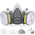 AirGearPro M-500 ABEK1-P2 Reusable Respirator Mask | Anti-Dust mask Ideal for Spray Painting, Sanding, Building work, DIY and more. - style: Abek1 P2