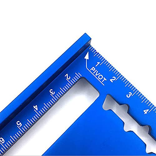 7" & 12" Imperial Triangle Ruler,Aluminum Alloy Rafter Square Protractor