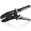 Crimping Tool for Heat Shrink Connectors, Ratcheting Wire Terminal Crimper