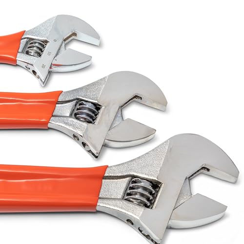 Crescent 3 Piece Adjustable Cushion Grip Wrench Set 6", 8" & 10" - AC26810CV - size: Set 6", 8" & 10"