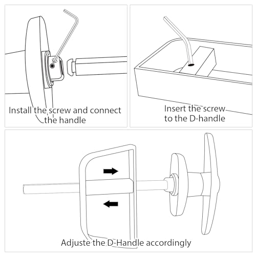 5 Keys Double Door Shed Hardware Kit - Includes Barrel Bolt, Latch, and Double Door Hardware for Easy Installation for Gates, playrooms，Added Protection and Versatility - size: 5.5-inch-T