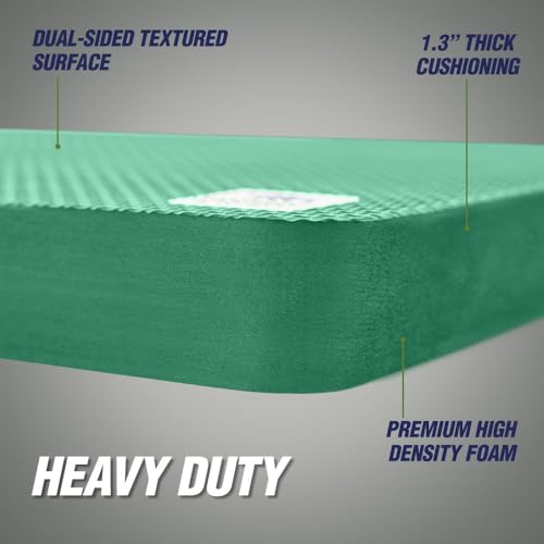 RUGGED RHINO Extra Thick Foam Kneeling Pad for Gardening, Pine Green - color: Pine Green