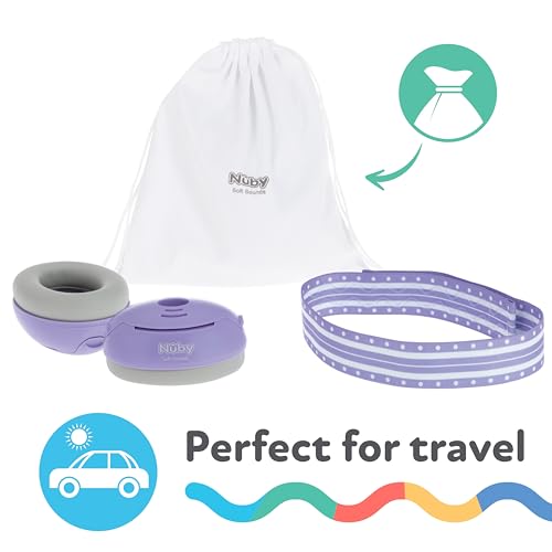 Nuby Soft Sounds Noise-Canceling Earmuffs with Travel Case - color: Purple