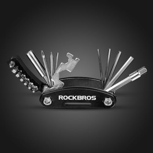 ROCKBROS 11-in-1 Bike Multitools - Portable Foldable Bike Multitool Cycling Tool Kit With Allen Wrench, Screwdriver-1 Pack - style: 11 in 1 Tools-1 Pack