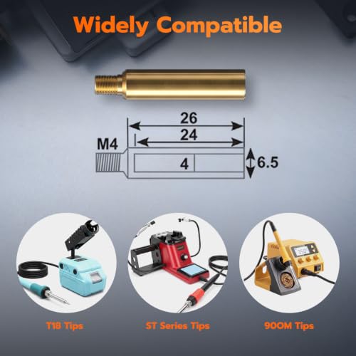 Heat Set Insert Tools kit with 60W Soldering Iron & 380 Pcs Threaded Insert - size: ZW380